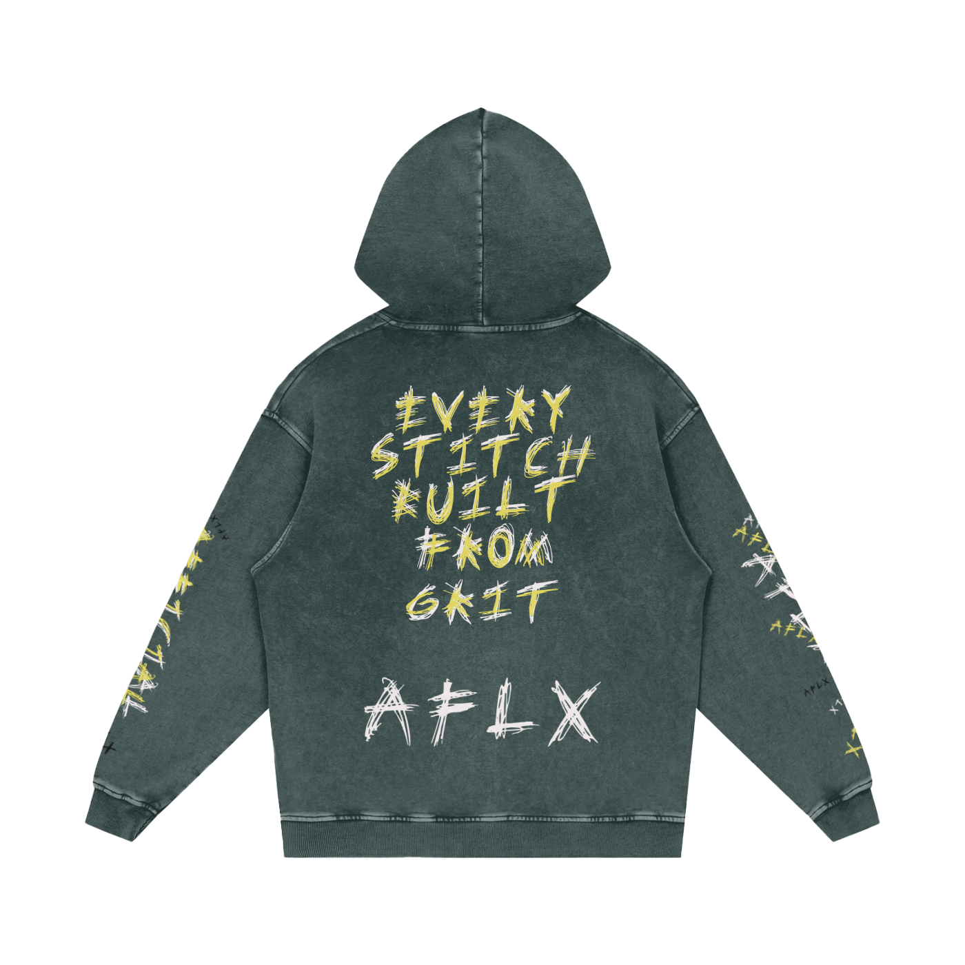 Snow Washed Loose Cotton Hoodie