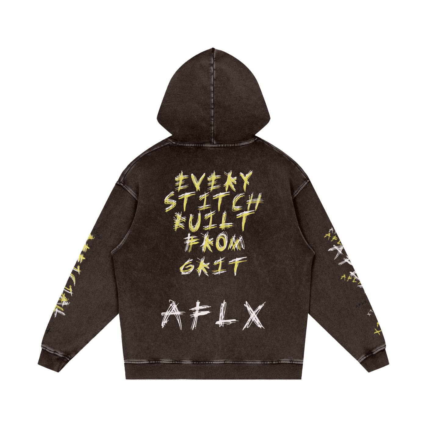 Snow Washed Loose Cotton Hoodie