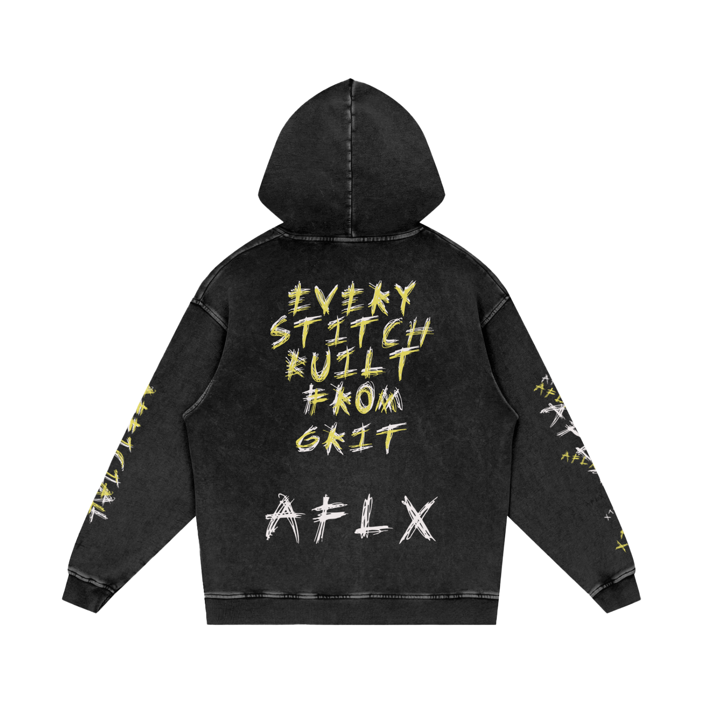 Snow Washed Loose Cotton Hoodie