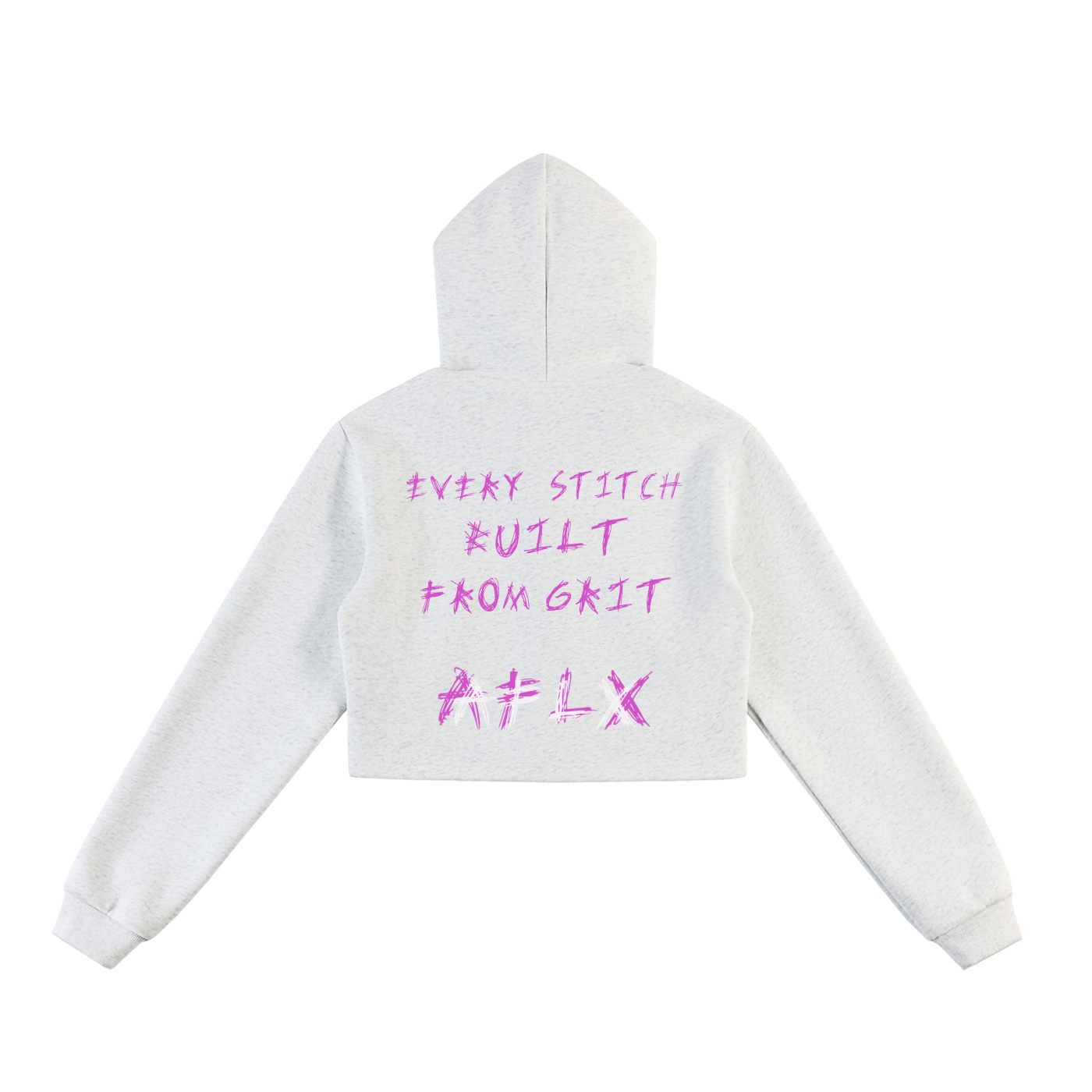 Essential Cropped Zip-Up Hoodie